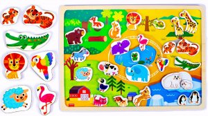 Названия Животных на Английском. Для Детей.