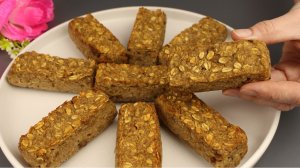 Овсяно - яблочное печенье без яиц. Постное яблочное печенье без муки и без сахара.