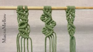 Узоры с листьями макраме. Три варианта плетения, подробный видеоурок