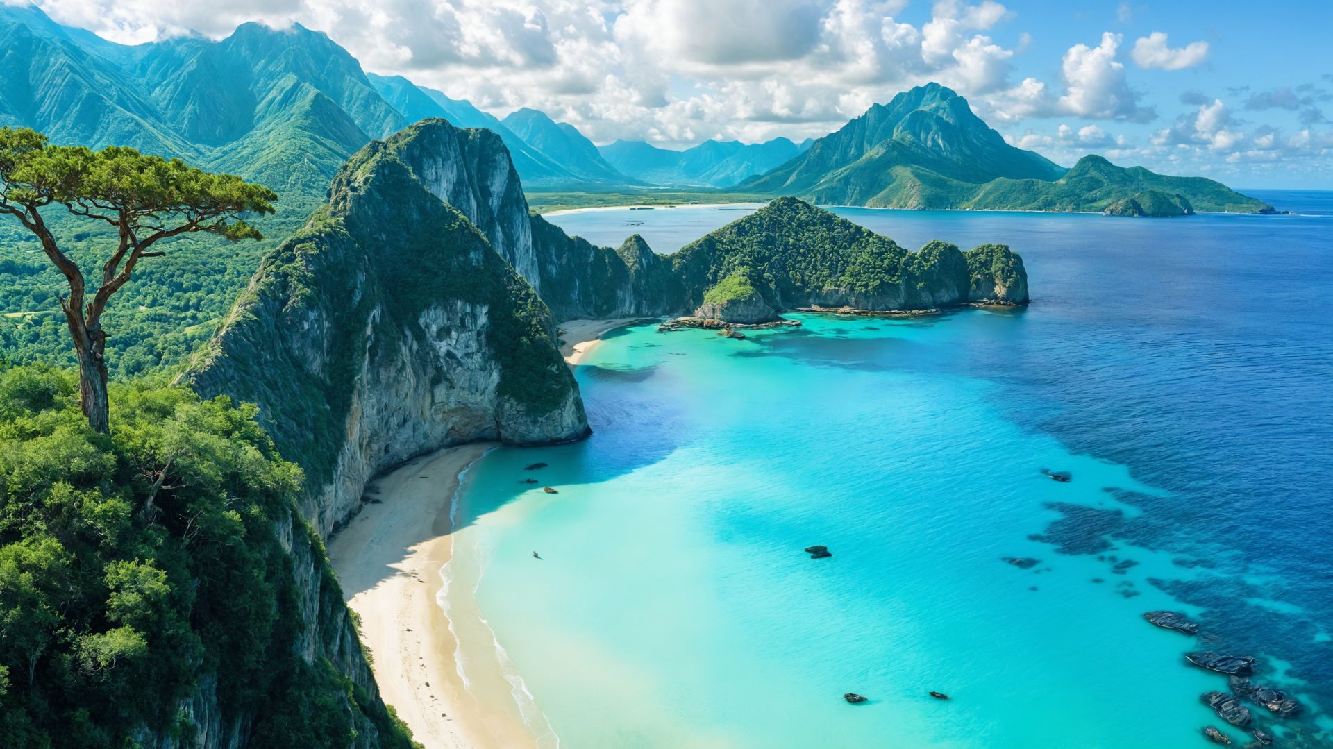 ЧУДЕСА НОВОЙ КАЛЕДОНИИ🌴Безмятежный вид на море и потрясающие пейзажи.