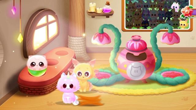 Играем с котятами-эльфами, мультик для детей.