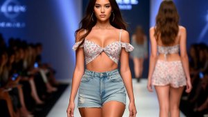 Красивые девушки на подиуме