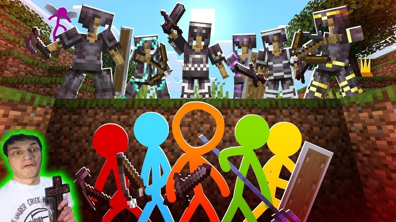 Хардкорная Охота - Анимация против Minecraft ( 0 и 37 серии ) - Реакция на Alan Becker Аниматора ! ? смотреть онлайн