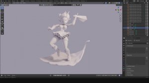 Лепка в Blender боевой феи