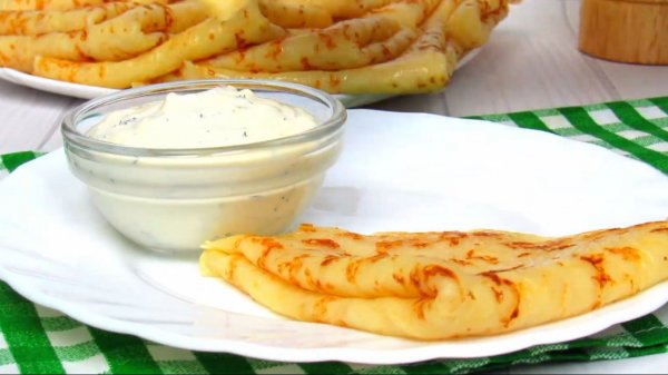 Блины с сыром - рецепт на Eda.video