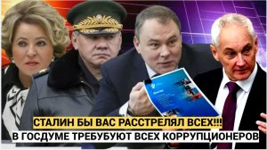«Сталина на вас нет!» В Госдуме объявили жёсткую войну коррупции — неприкасаемых больше нет