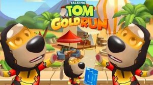 Talking Tom.Gold run.Модная Анджела снова в гонках . Кто собрал больше золота ?