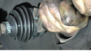 Замена наружной гранаты и внутреннего пыльника привода ВАЗ 2112