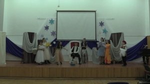 "Капризная принцесса" 1 действие - исполнители учащиеся 4-5, 10 классов, 5 группа