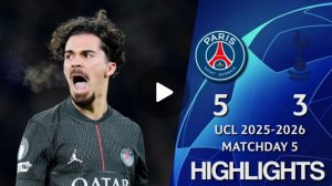 ПСЖ — Тоттенхэм (5:3) Лига чемпионов УЕФА 2025/26