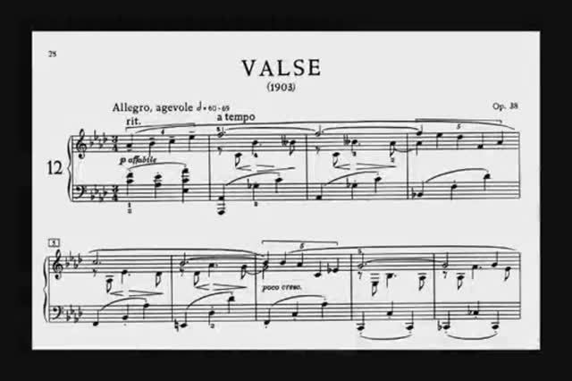 Александр Скрябин - Вальс Соч.38 .Scriabin Valse Op. 38 смотреть онлайн