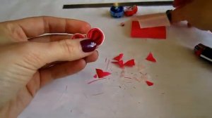 Цветок канзаши _ Мастер-класс _ Kanzashi flower _ DIY Kanzashi _ Ribbon flower t