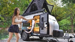 Рыбалка и кемпинг, с классным фургоном.