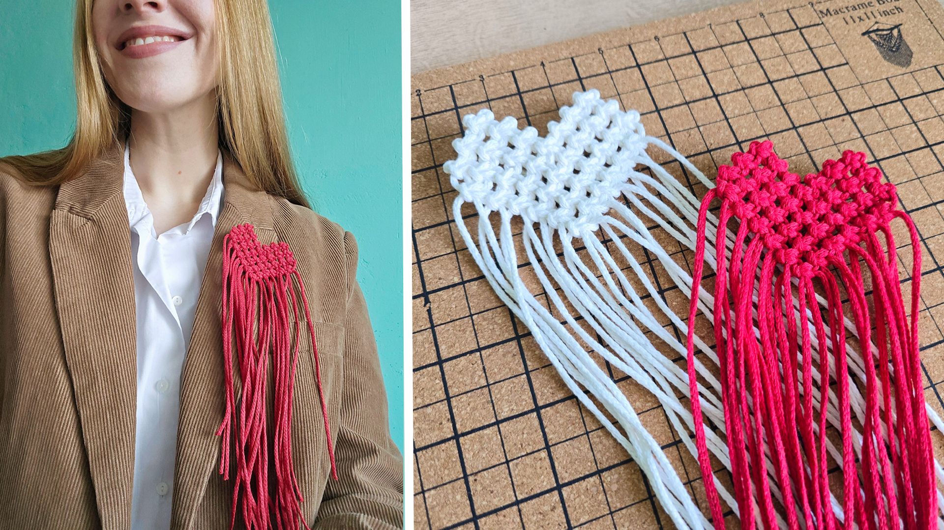 БРОШЬ "СЕРДЦЕ"❤️| Макраме мастер-класс смотреть онлайн