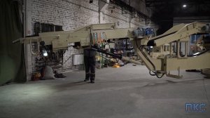 Разгрузчик мешков из вагонов на пневмоходу