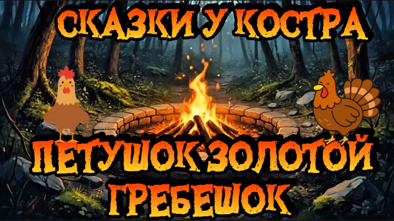 Сказки у костра, Петушок золотой гребешок , сказки для детей и малышей