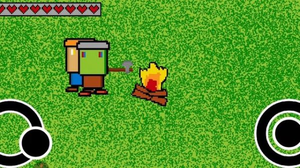 сделал survival в покет коде но получилось мало механик