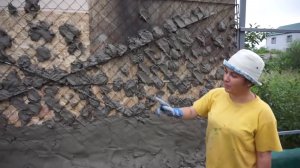 Как построить забор Гоблинский без кирпича и навыков строителя. Арт бетон. How to build a fence.