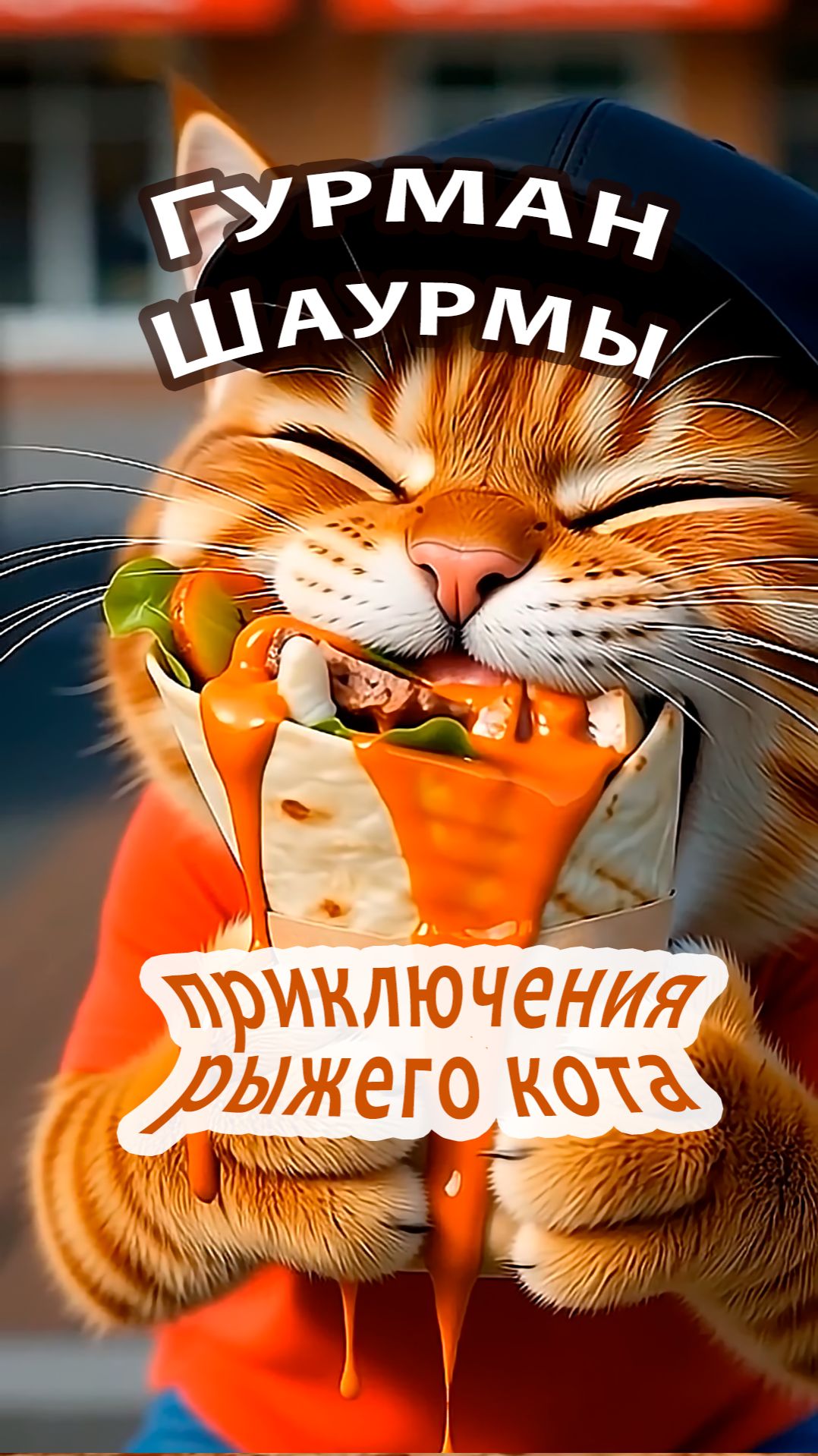 Мультфильмы для детей: Приключения рыжего кота. Гурман шаурмы