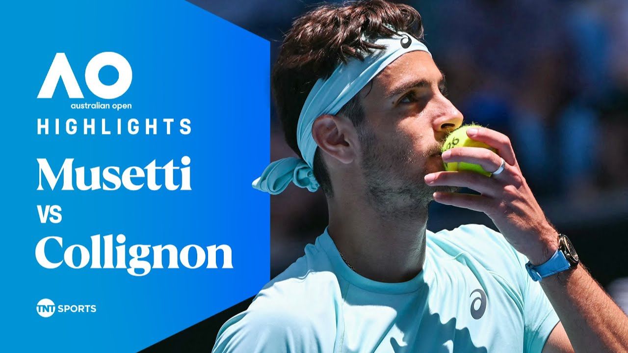 20.01.2026 | ОБЗОР ИГРЫ | Лоренцо Музетти - Рафаэль Коллиньон | 1-й круг | AO 2026 | Highlights смотреть онлайн