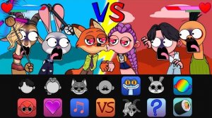 СПРУНКИ ЗВЕРОПОЛИС 2 И К ПОП ОХОТНИКИ НА ДЕМОНОВ! ТРАНСФОРМАЦИЯ ПЕРСОНАЖЕЙ В ИГРУ! РЕАКЦИЯ SPRUNKI