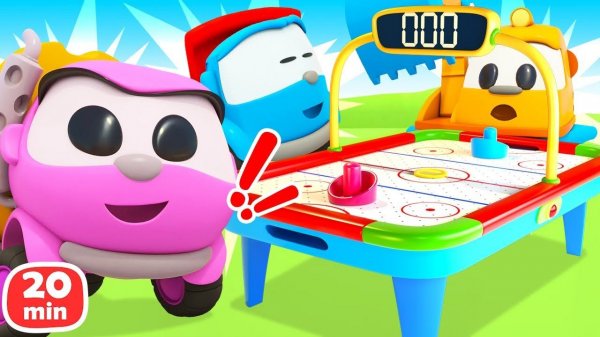 Аэрохоккей, маяк и домик для лошадок! Яркие приключения Грузовичка Левы и его друзей