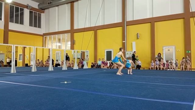 ЖП 1 юн. разряд, Лаврикайтис Татьяна - Лаврикайтис Ольга, МАУДО г.Славск, Комбинированное упражнение