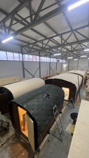 Производство и установка бань-бочек, каркасно-щитовых и каркасных бань от Бобр Бани