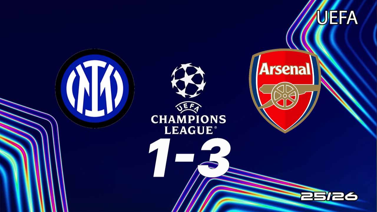Интер — Арсенал 1:3. Обзор матча. Лига чемпионов 25/26. смотреть онлайн
