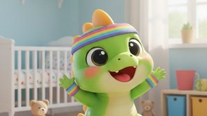 ЗАРЯДКА - Динозаврик Тоша - Песенки мультики для малышей