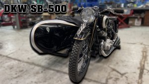 Восстановили DKW SB-500 c редкой коляской «Precision».
