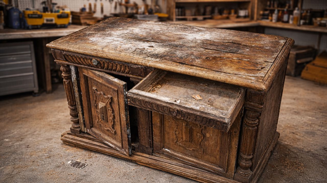 Реставрация Антикварной Деревянной Тумбы смотреть онлайн