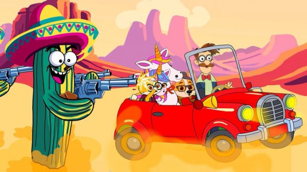 Единорожки (6 серия) 🦄Кактусы🌵Злодеи с пистолетами🔫 в Загадочной пустыне🌵Кто спасет Пони?🐴