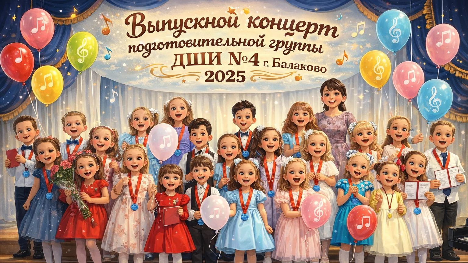 Выпускной концерт подготовительной группы ДШИ№4 г. Балаково