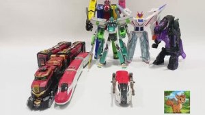 Коллекция из 6 деформированных игрушек-роботов-поездов!（2）