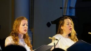 Светлана Полянская и Ольга Надеждина исполняют «Спи, Иисусе, спи». Орган — Марина Омельченко