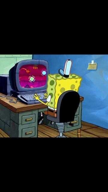 Спанч играет в GD