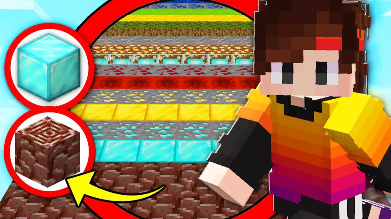 Майнкрафт, Но в Плоском Мире из Рандомных Слоев! смотреть онлайн