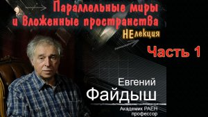 Лекция Евгения Файдыша «Параллельные миры и вложенные пространства». Часть 1.