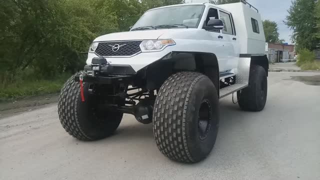 Вездеход УАЗ с дизелем Kubota. #скб600