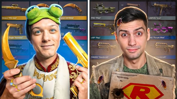 БЕДНЫЙ против БОГАТОГО!!! ОХОТА ЗА НАКЛЕЙКАМИ В STANDOFF 2