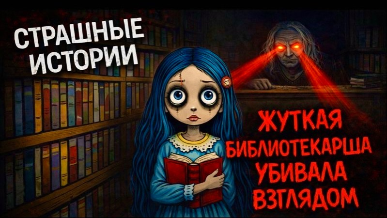 Меня пугала ЖУТКАЯ СТАРУШКА из библиотеки | страшная история + арт от Даши Рокс смотреть онлайн