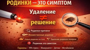 Родинки — это симптом, удаление — не решение
