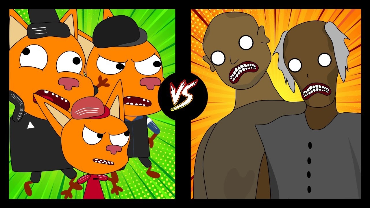 Три Гопа против Бабки Гренни /часть 2/пародия три кота