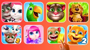 Tom loves Angela, Talking Pierre,My Tom,Talking Ben,Tom_Friends 2,My Angela 2,Tom Run gold,Ginger 2.