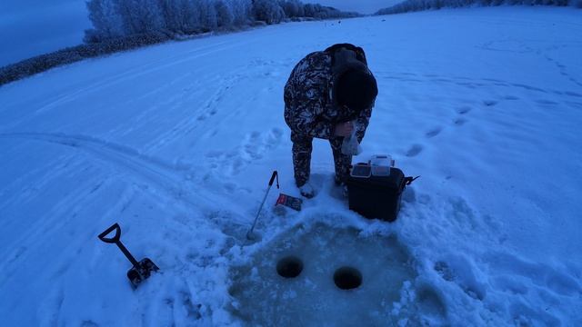 Первый выезд на лед с Panoptix live scope. Рыбалка в Смоленской области. Берлога на Вазузе смотреть онлайн