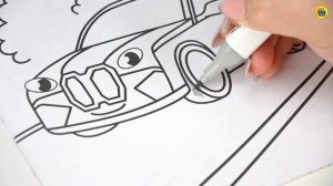 РАСКРАСКА С МАШИНКОЙ. КРУТЫЕ ТАЧКИ