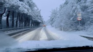 Дорога в с. Дивноморское январь 2026