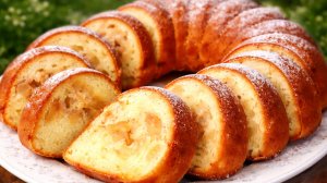 Яблочный пирог к чаю! За 10 минут! Просто и очень вкусно