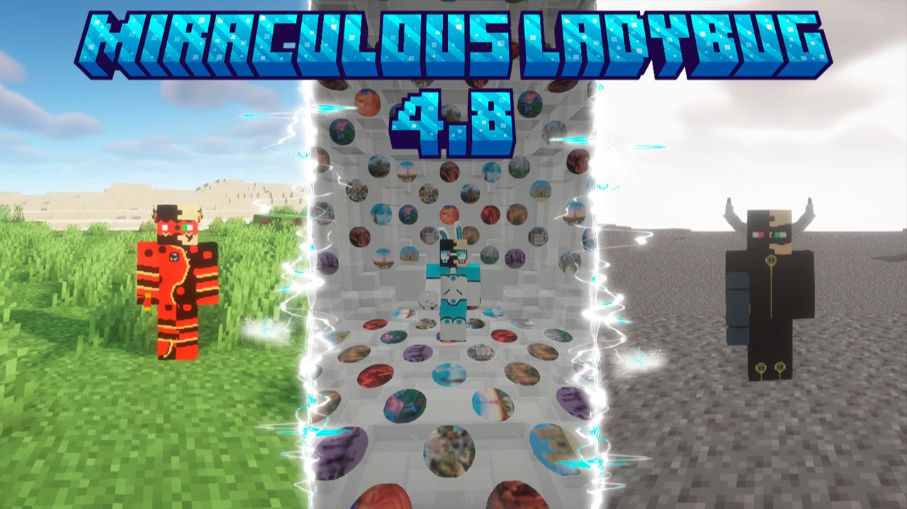 ОБЗОР МОДА MIRACULOUS LADYBUG 4.8 DRAGONBUG / OX MIRACULOUS / RABBIT NORA #ladybug #minecraft